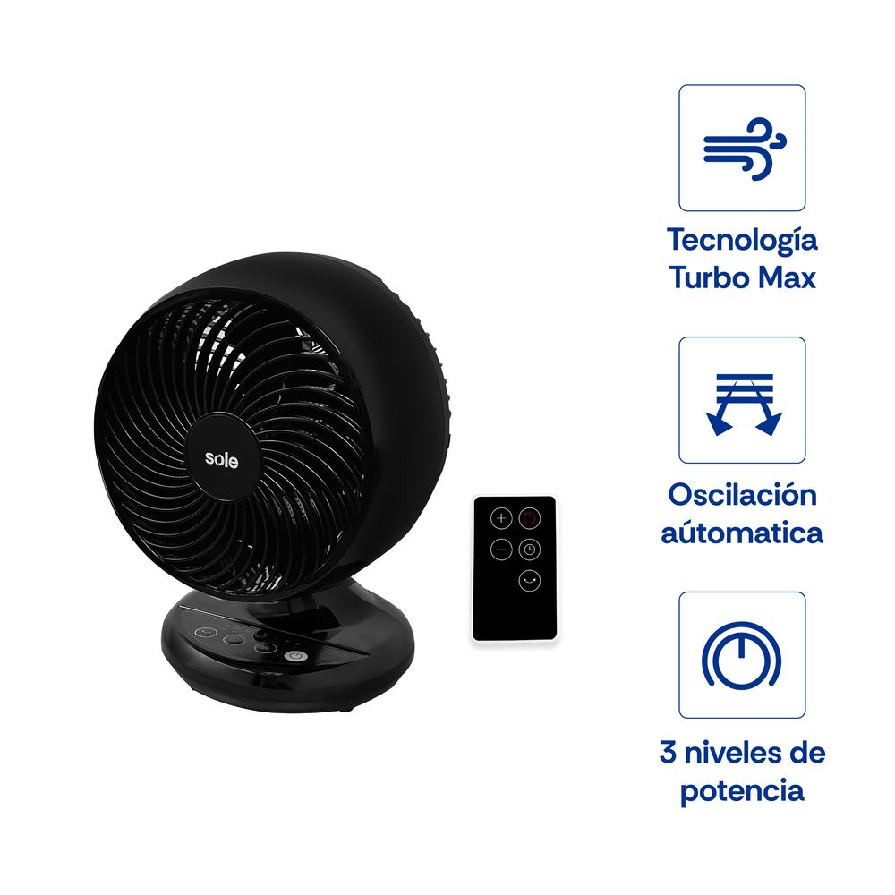 Ventilador de Aire Turbomax Sole Sobre Mesa
